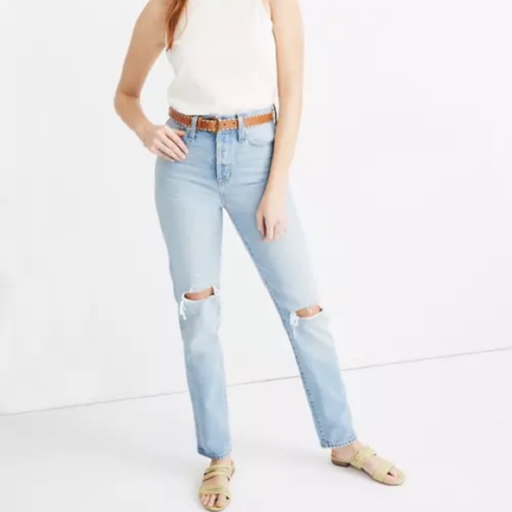 Madewell Classic Straight Full Length Jeans